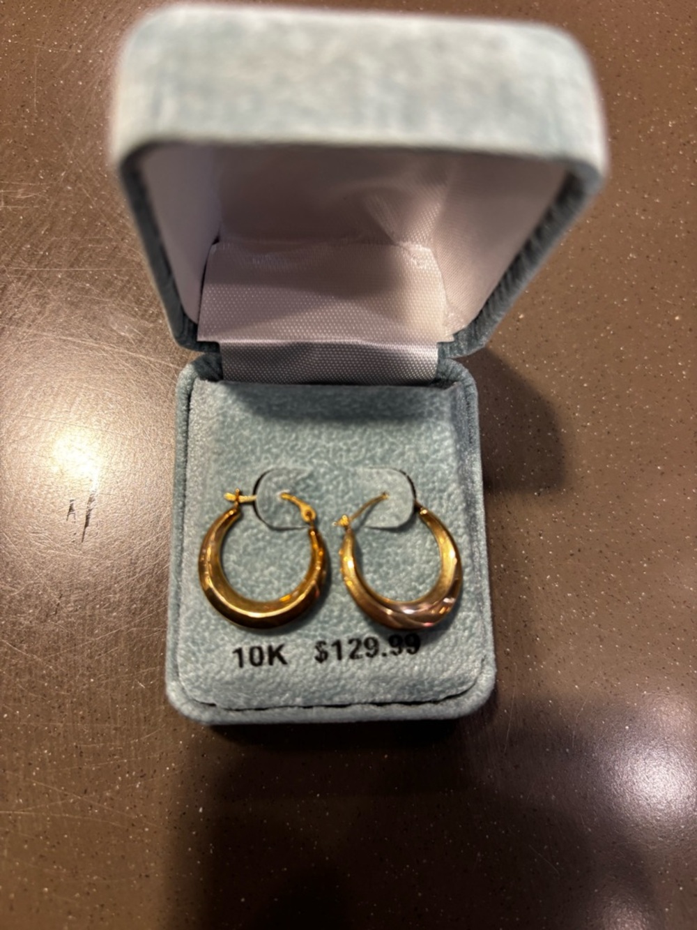 10K Gold Hoop Earrings - Polished Yellow Gold Hoops